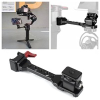Adjustable Camera Monitor Mount with Quick Release NATO Clamp, Cold Shoe 1/4'' 3/8'' Mount for DJI RS 2 RS 3 RS 4 RS3/4 Pro/Mini