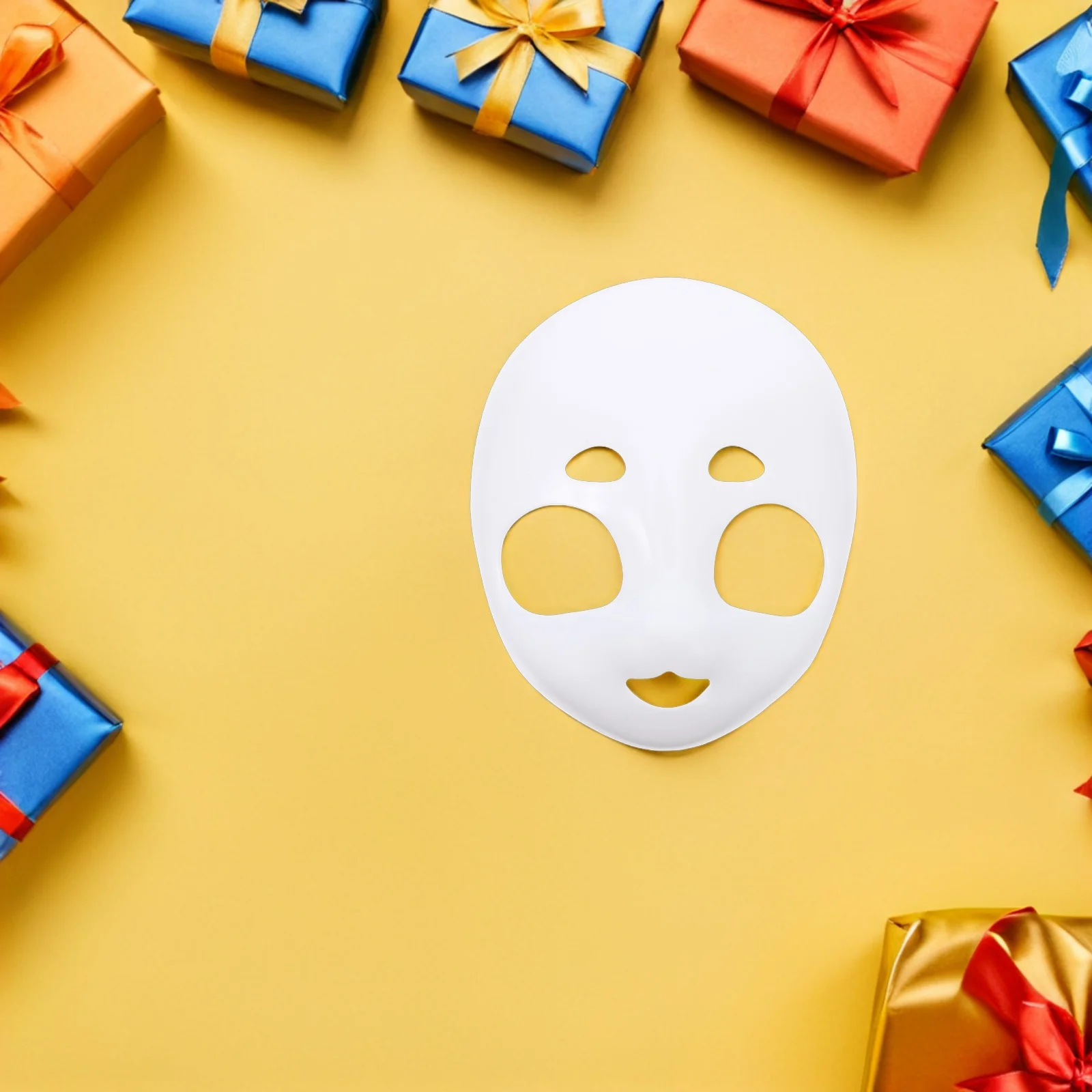 2 個ブランクファースーツヘッドベースマスク白未塗装動物コスプレ DIY アクセサリーハロウィン仮装パーティーコスチューム毛皮のようなマスク