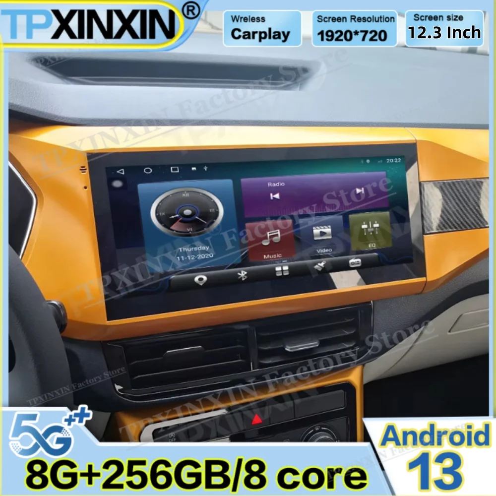 Android Auto Carplay For Volkswagen T-Cross 2019 2020 2021 GPS Navigation Automotive Multimedia Player Stereo IPS DSP Head Unit