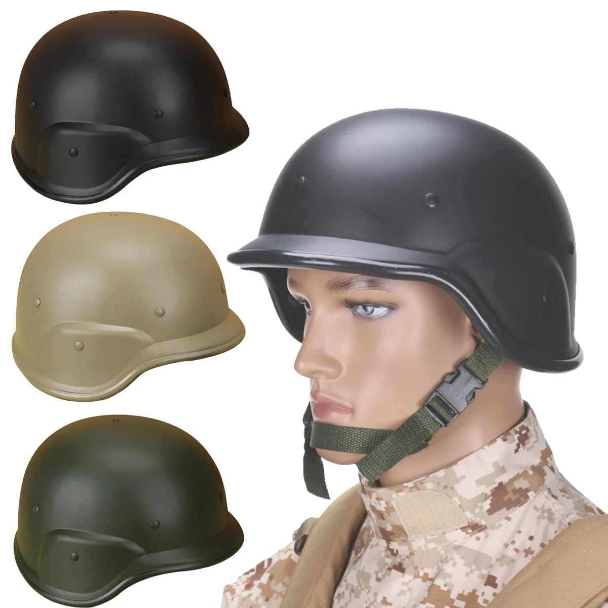 

PASGT M88 Helmet Outdoor Tactical Game Training Airsoft Hunting CS Protection Equipment Camouflage Cover Fast Helmet Accessories