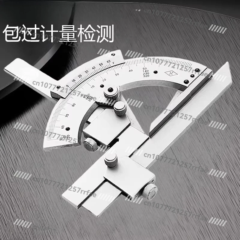 Stainless Steel Vernier Angle Scale 0-320 Degrees High Precision Protractor 360 Degrees No Parallax