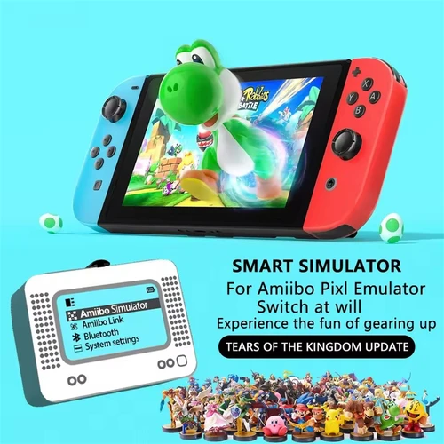 Imagen 2 del producto Emulador simulador inteligente recargable Allmiibo, grabador Universal Compatible con Bluetooth para accesorios de juegos Switch/Wiiu