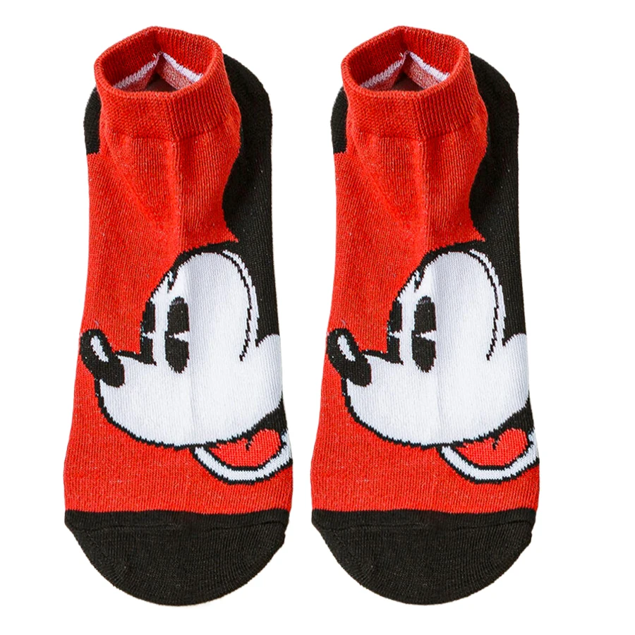 Men Women Short Boat Socks MINISO Disney Cartoon Anime Gamers Christmas Halloween Novelty Funny Happy Crazy Calcetines