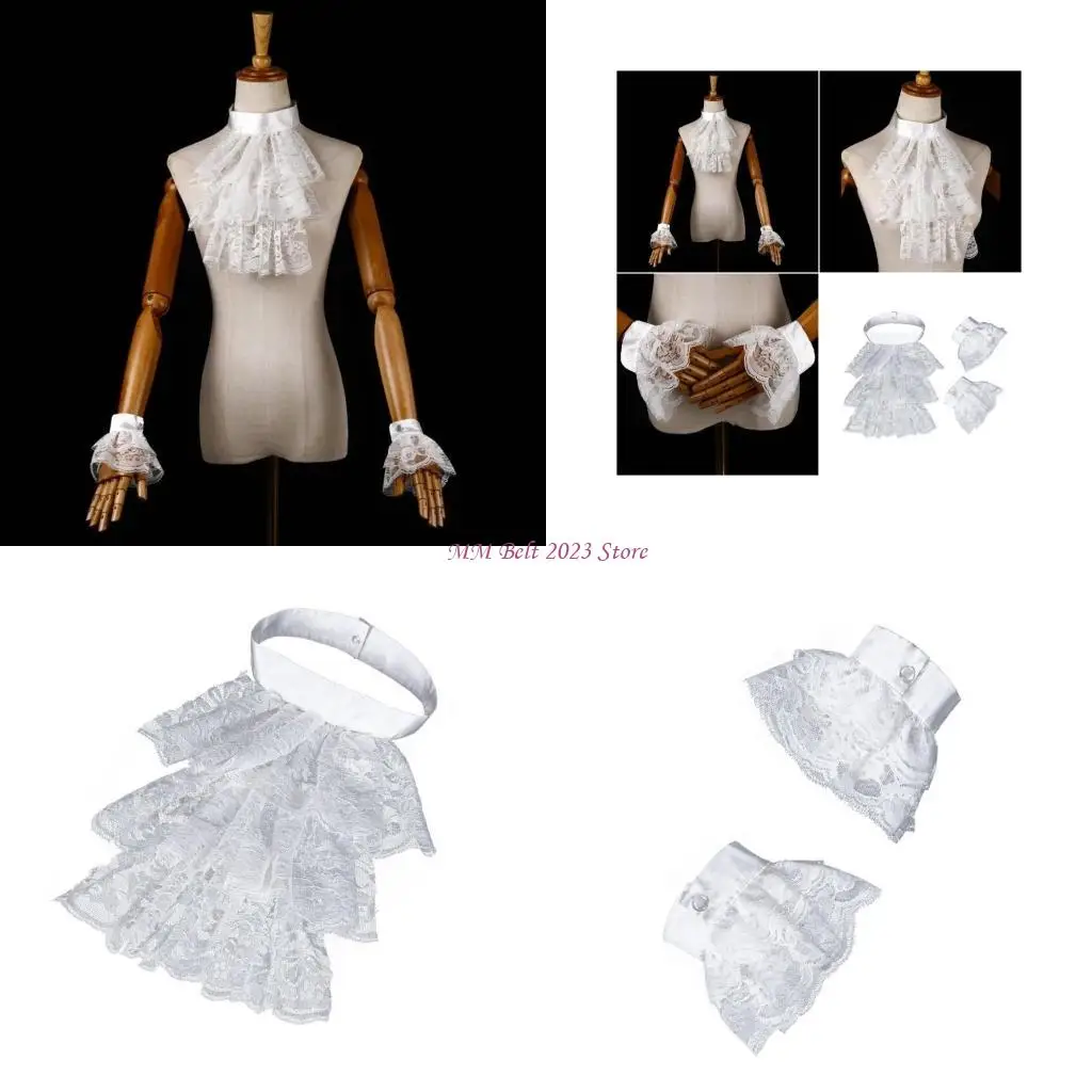 

49ME Ренессансный воротник-ерш Аутентичный средневековый воротник-ерш Ошейник с историческими событиями