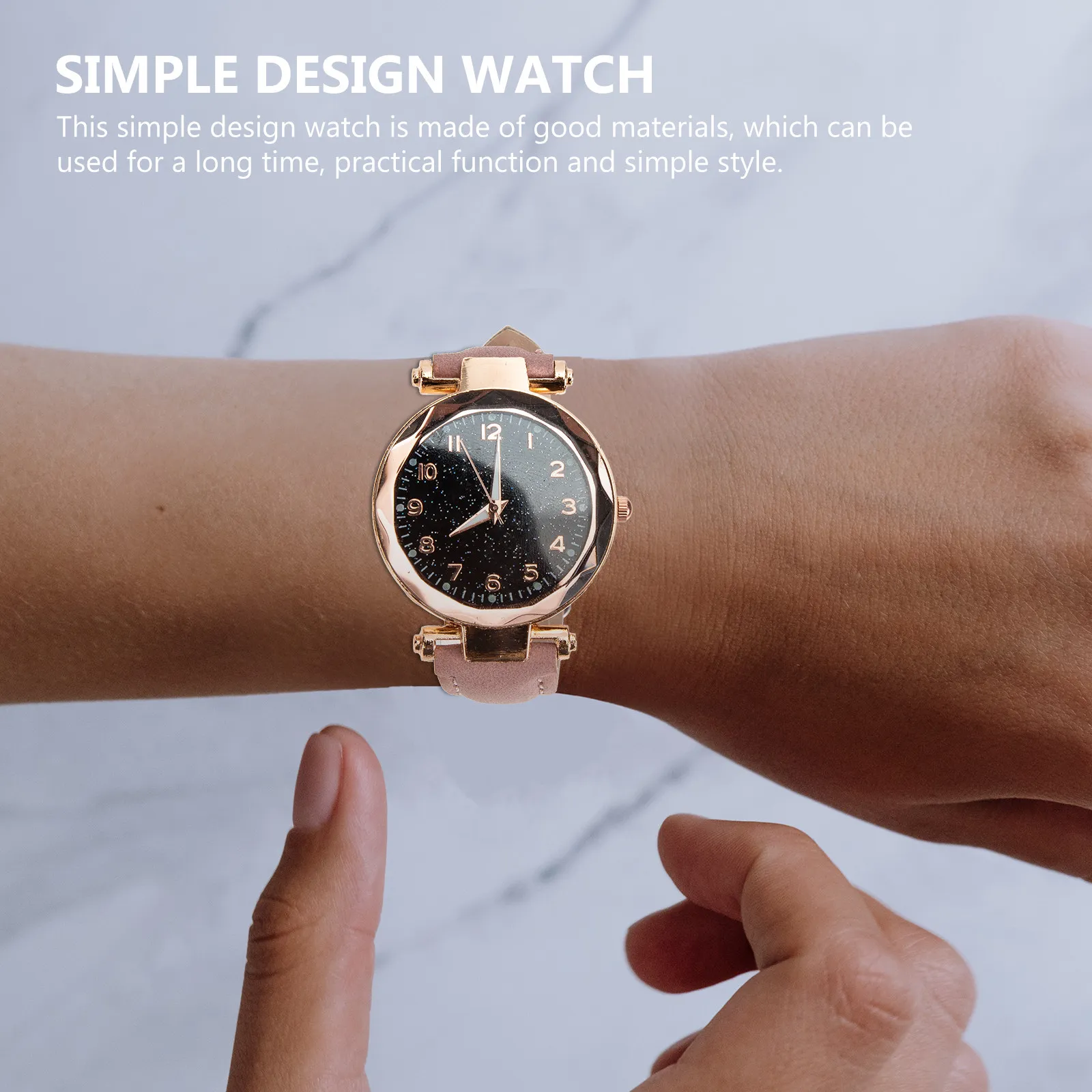 Ladies Quartz Watch Exquisite Delicate Appearance Fine Workmanship Versatile Use Meeting Shopping Outing Travel Gift for Female