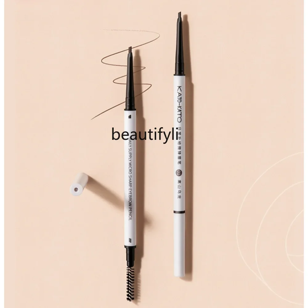 yj Eyebrow Pencil Long Lasting Waterproof Sweatproof Fadeless Very Thin Head Eyebrow Powder Female