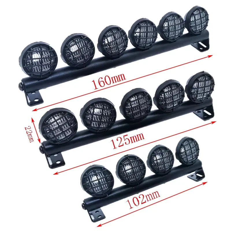YEAHRUN RC Car Roof Lamp 4/5/6LED Light Bar Headlamp Spotlight For 1/10 Axial SCX10 90046 AXI03007 TRX4 D90 RC Crawler Car