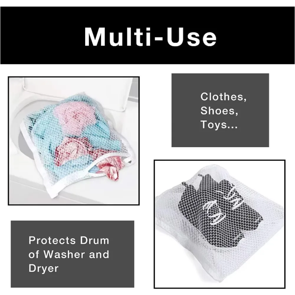 1PC Sneaker Dryer Bag, Dryer Door Shoe Net with Elastic Straps, Sneaker Laundry Bag for Shoes,40X40cm image 4