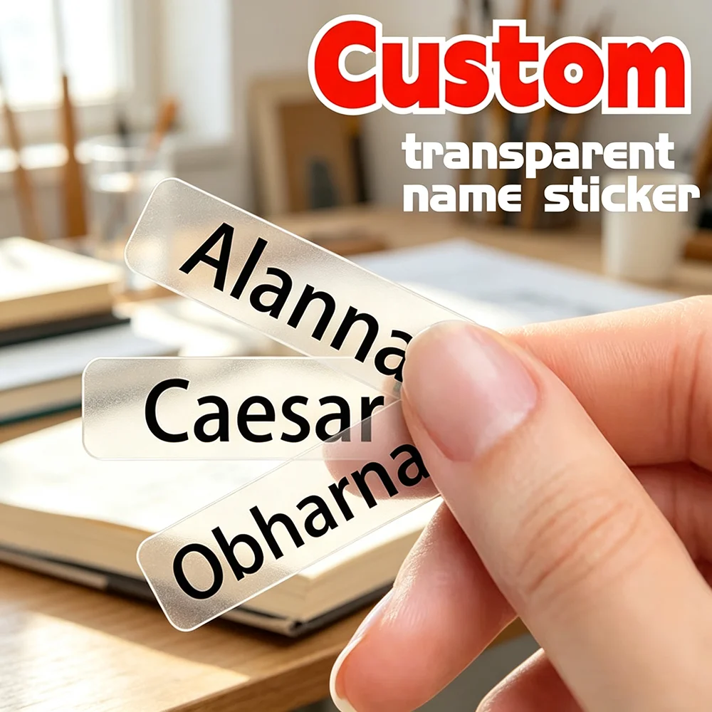 Custom Design Stickers for School Study,Crafts & Sports Bottle Tags,Self-adhesive Label Peel and Stick for Quick Application