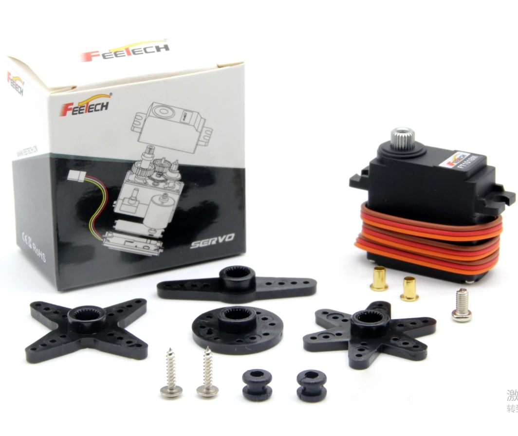 Wholesale Customizatiom Feetech 7.4V 7.5Kg Metal Gear 180 Degree Digital Servo Motor for Fms Rc Plane/Airplane Helicopter Modle