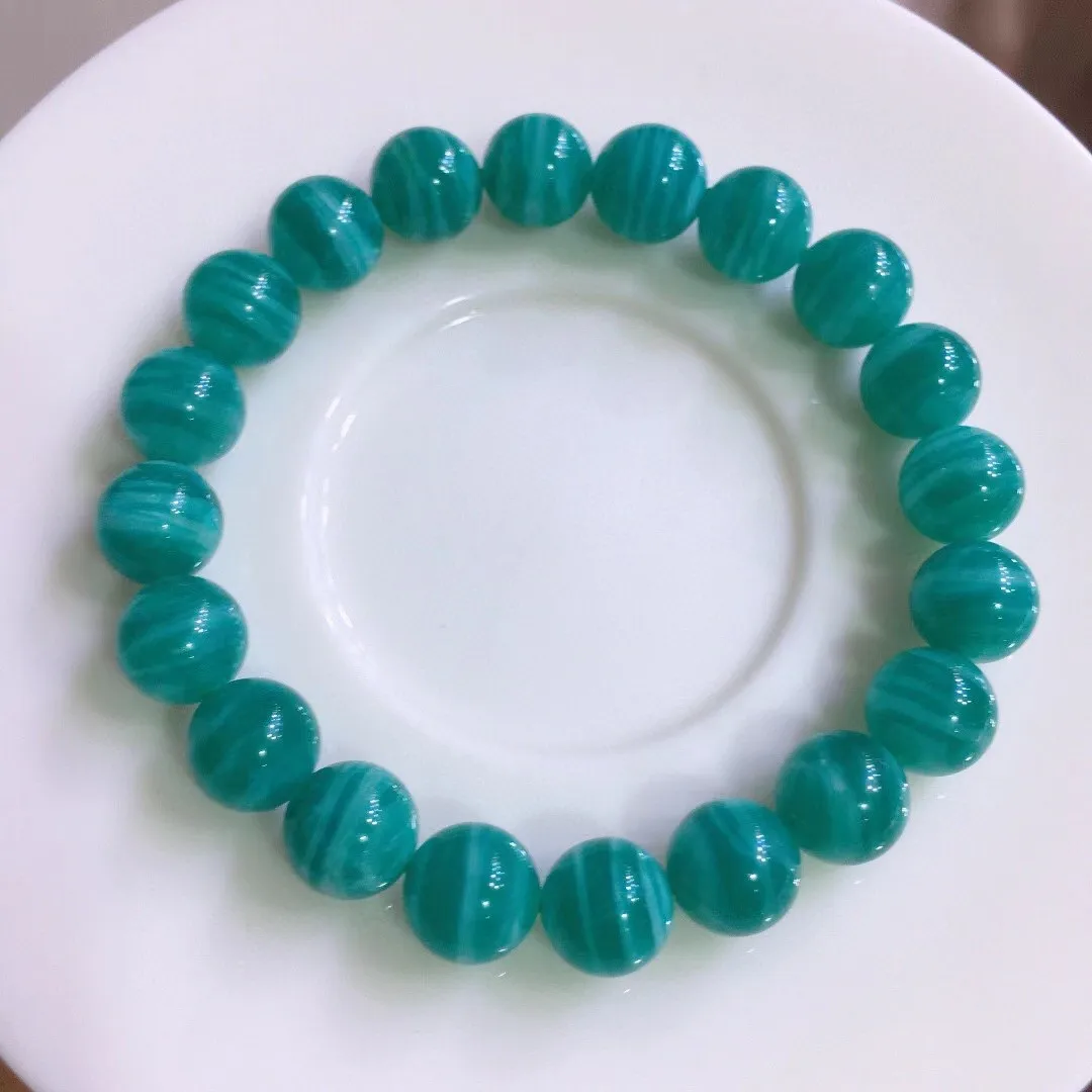 

8mm Natural Green Amazonite Bracelet Jewelry For Women Men Gift Crystal Rare Gemstone Round Beads Energy Stone Strands AAAAA