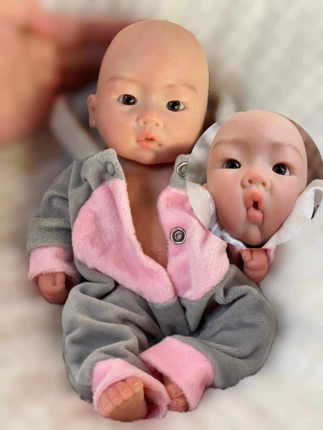 

10-дюймовая мягкая силиконовая кукла для новорожденных мальчиков Awake Bebe, мягкая на ощупь силиконовая кукла Reborn Boy для подарков на день рождения