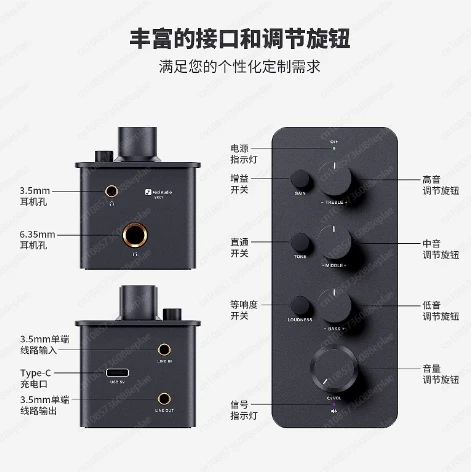 Audio SK01 Desktop Headset Amplifier Front Integrated Desktop Headset Power Amplifier Portable