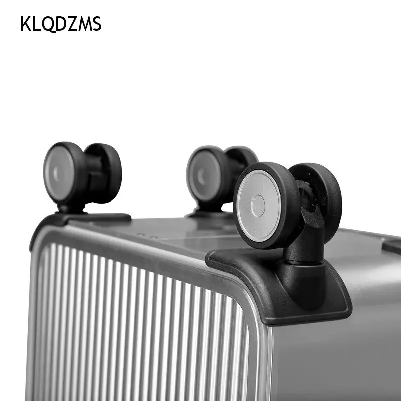 KLQDZMS New Luxury Trolley Suitcase 20/24 Inch 100% Aluminum Magnesium Alloy Rolling Luggage Universal Wheel Business Handbag