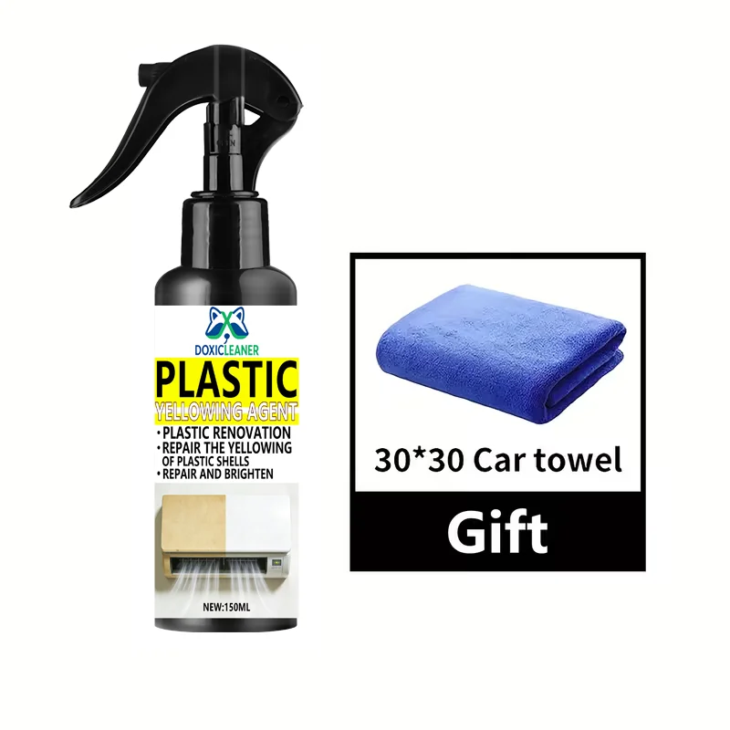 Plastic Restoration Spray - Quickly Remove Yellowing, Repair Air Conditioning Unit, Car Headlights, Panels - Protect Plastic Sur