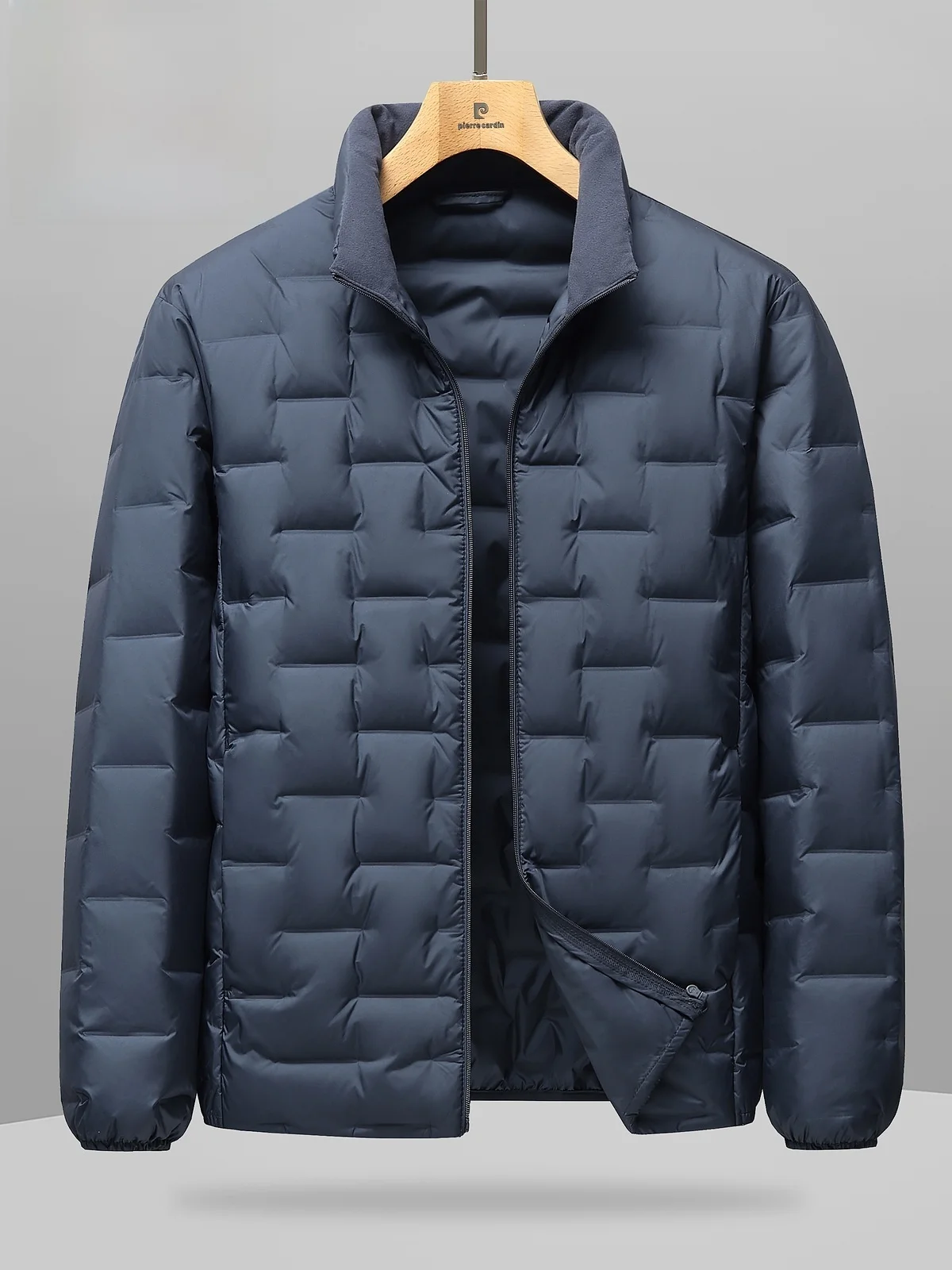 

Мужская легкая пуховая куртка с капюшоном Pierre Cardin, новинка зимы 2025, теплая, стильная, повседневная, свободного кроя