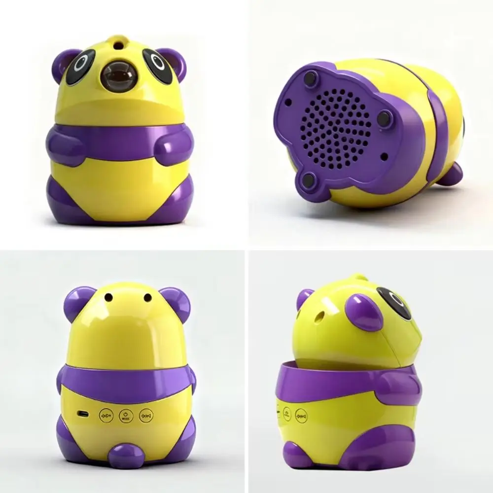 Creative Starry Sky Projector Night Light Portable Built-in Bluetooth Speaker Projector Night Light Cartoon Design Compact