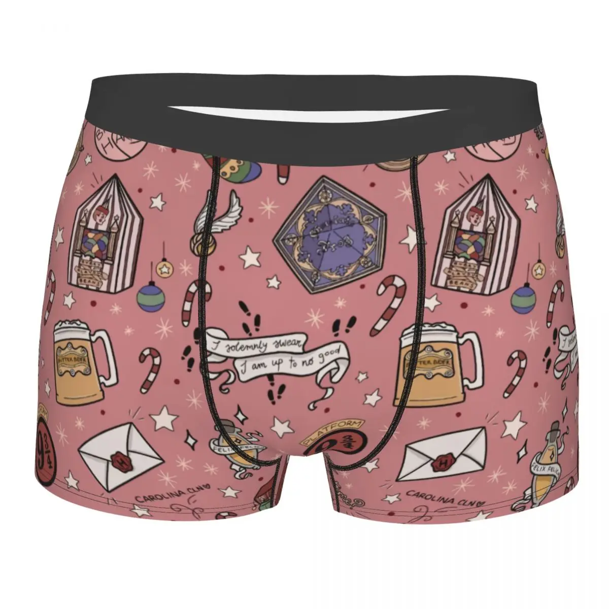 

Модные мужские трусы-боксеры с изображением Гарри Поттера из фильмов о волшебных приключениях, удобные трусы-боксеры, нижнее белье