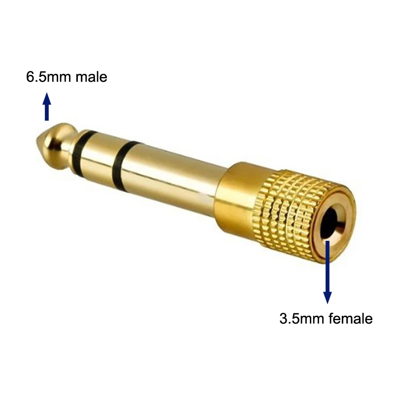 6.35MM maschio a 3.5MM femmina Jack 3.5 connettore altoparlante adattatore Audio 3.5jack Aux convertitori per altoparlante Jack per chitarra 6.35