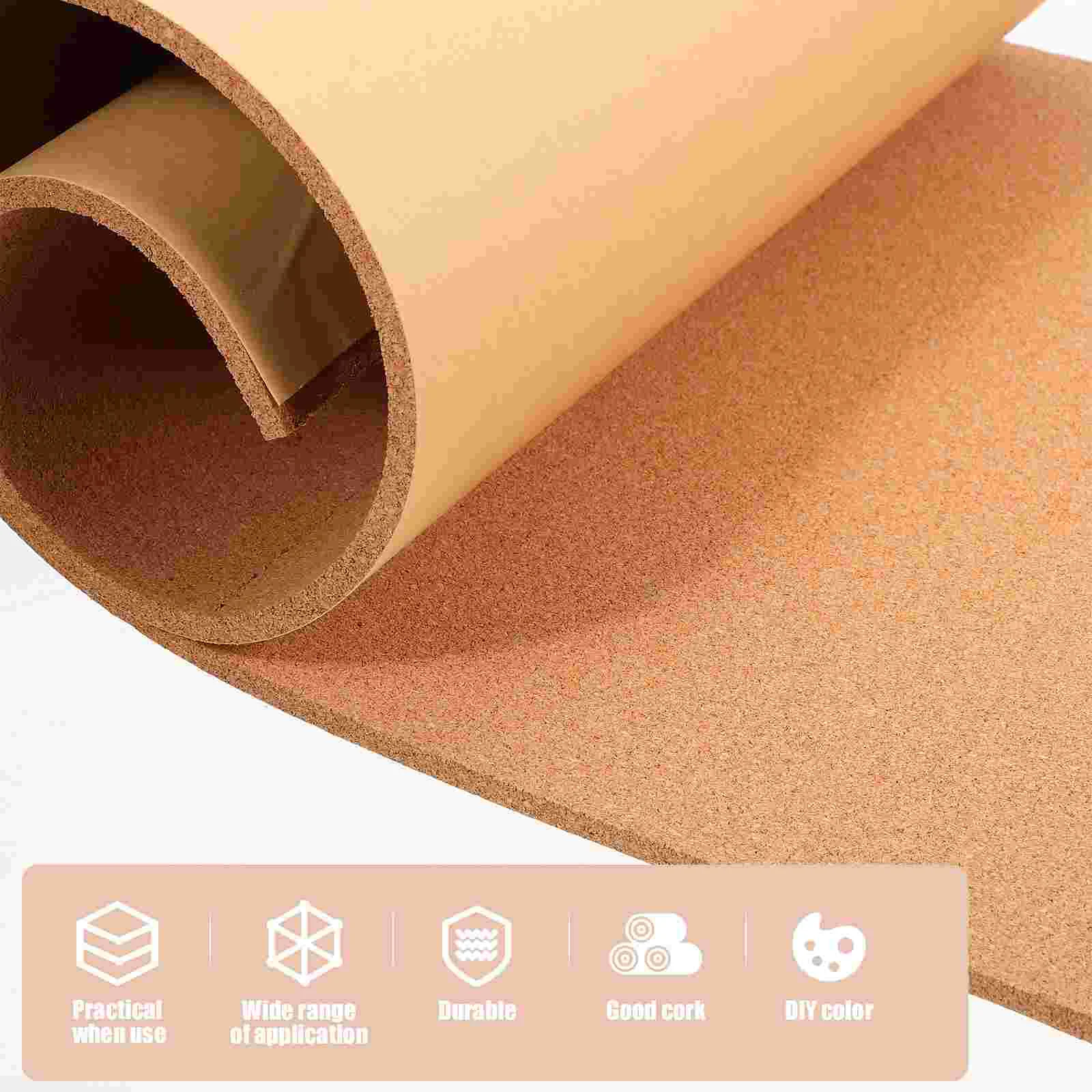 1 ชุด Cork Boards Photo Wall ข้อความ Self-กาว Corkboard Cork Memo Board Photo Board Self-Adhesive ข้อความ