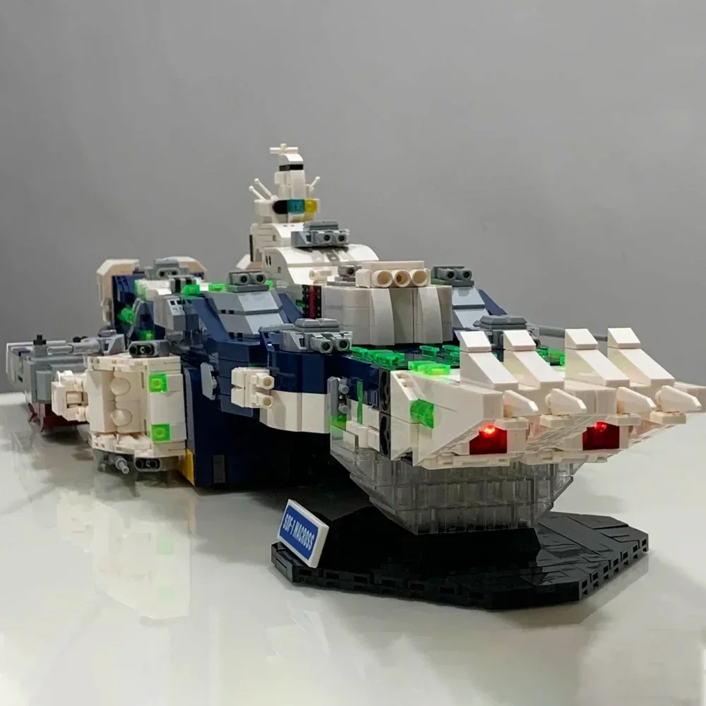 Technische Serie Ruimtevaartuig SDF-1 Macross Bouwstenen 2in1 Robot Slagschip Model Bricks Speelgoed Voor Jongen Verjaardagscadeau MOC