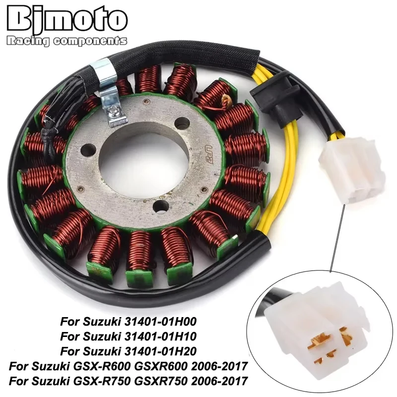 

Stator Coil For Suzuki GSX-R600 GSXR600 GSX-R750 GSXR750 GSXR GSX R GSX-R 600 750 2006-2017 31401-01H00 31401-01H10 31401-01H20