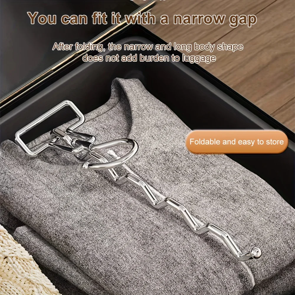 Portable Clothes Drying Rack Foldable Clothes Hanger Travel Hotel Wardrobe Drawer Door Mounted Punch-Free Cloth Drying Rack