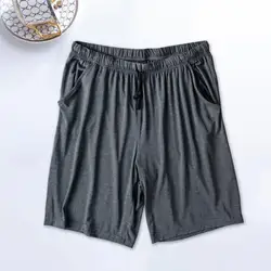 Men Silky Shorts Modal Summer Men Pajama Shorts Stay Cool Comfortable Men Shorts All-match Drawstring Shorts Men Accessories