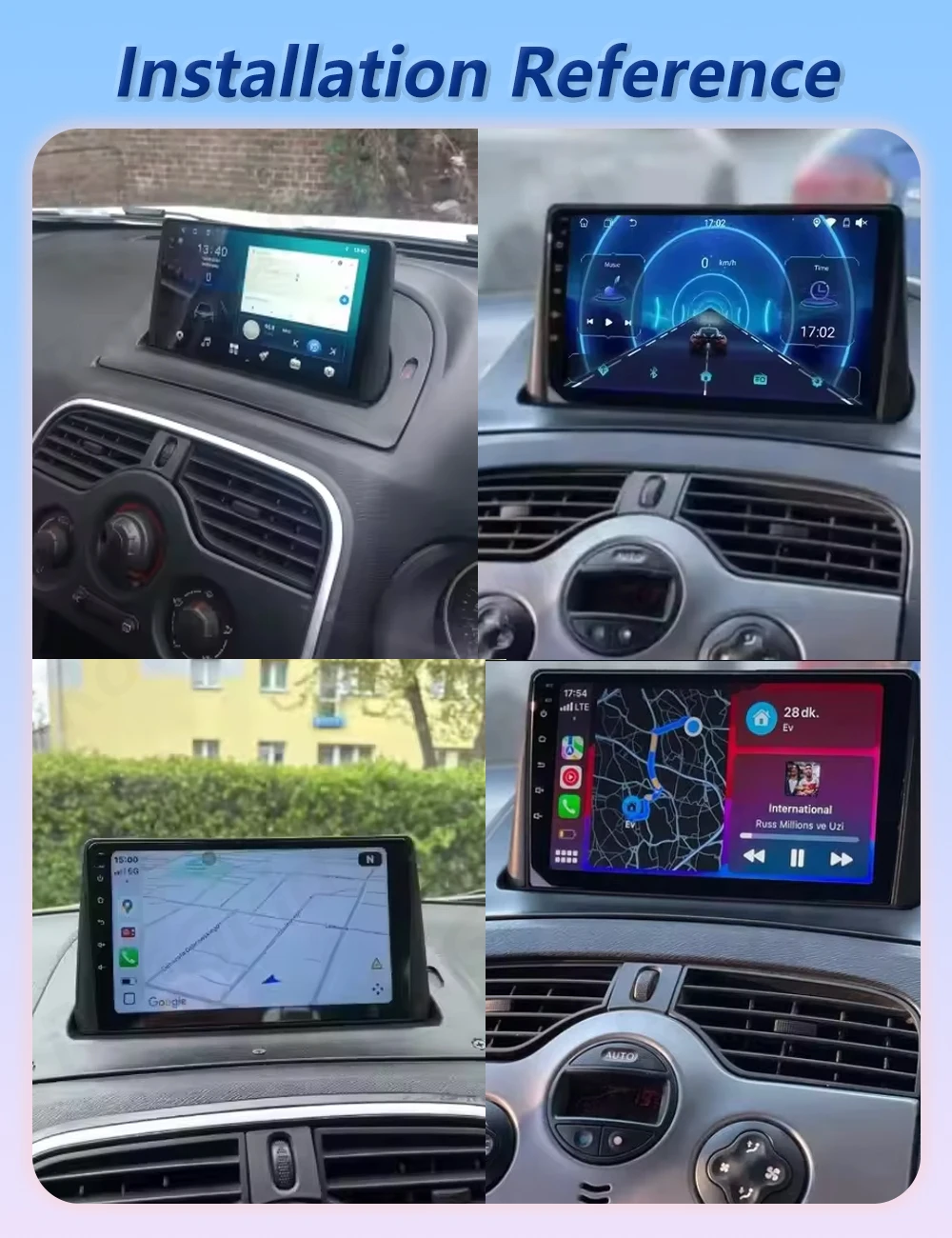 Android 16 Auto Car Radio For Renault Kangoo 2008 2009 2010 2011 2012 2013 2014 - 2018 Carplay Multimedia Player 5G Wifi 2din