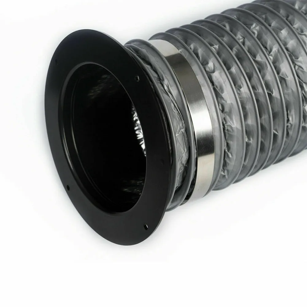 4/5/6 ABS Straight Pipe Flange Ventilation Ducting Exhaust Pipe Connectors Ventilation Port Exhaust Duct Connector