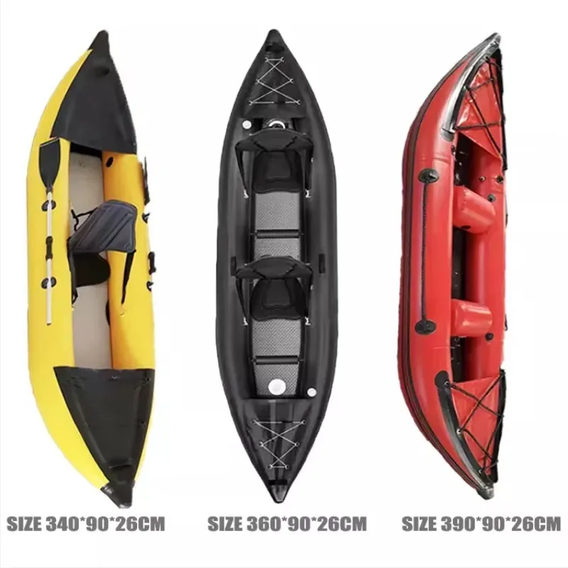 Top Popular PVC Rowing Boats Kayaks Custom Size 3M 4M Inflatable Fishing Boat with All Accessories
