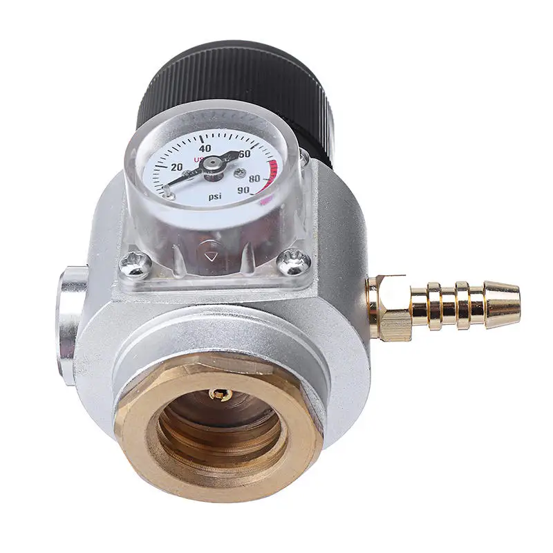 Mini Ga Regulator 0-90PSI Keg Charger with Release Valve for Sodastream T21*4 Bottle Draft Beer Kegerator Soda