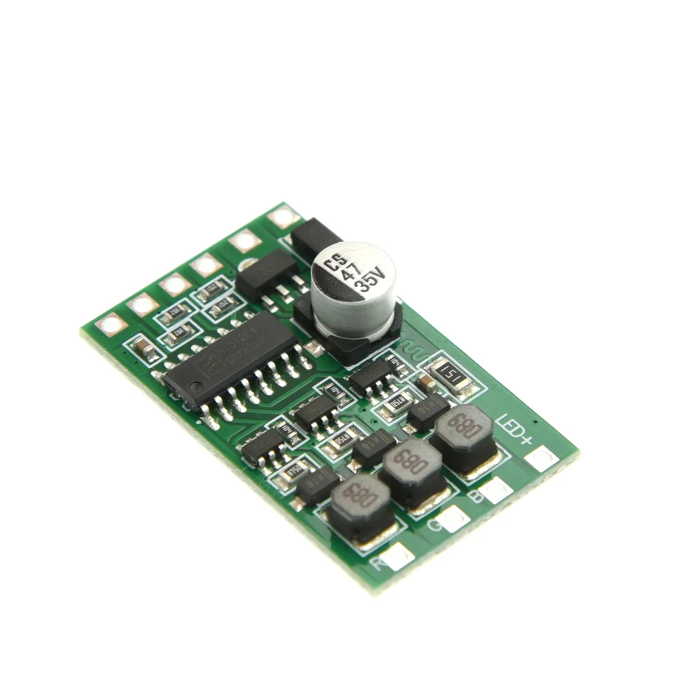 DMX512 LED-Konstantstrom-Treibermodul DC 12-24V 3-Kanal RGB Vollfarbe 300mA Externe Steuerplatine WM-LB3CH-300 – Detail 1