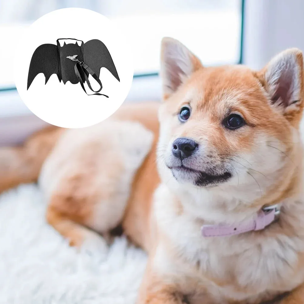 

Shine Pet Bat Transformed Outfit Halloween Costume Accessories Shape Leash