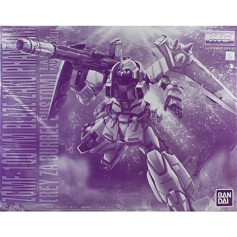 Bandai Genuine Gundam Model Kit Anime Figure MG 1/100 Zaku Phantom Action Figures Collectible Ornaments Toys Gifts for Kids