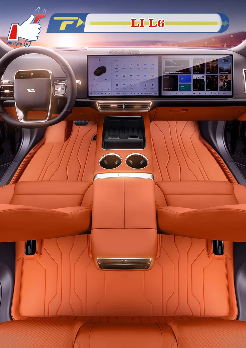 

Left-hand Drive Car Floor Mat For LI L6 2024-2025 Full-Surrounded Foot Mat Mat Floor Liner Floor Carpet Water-proof Mat