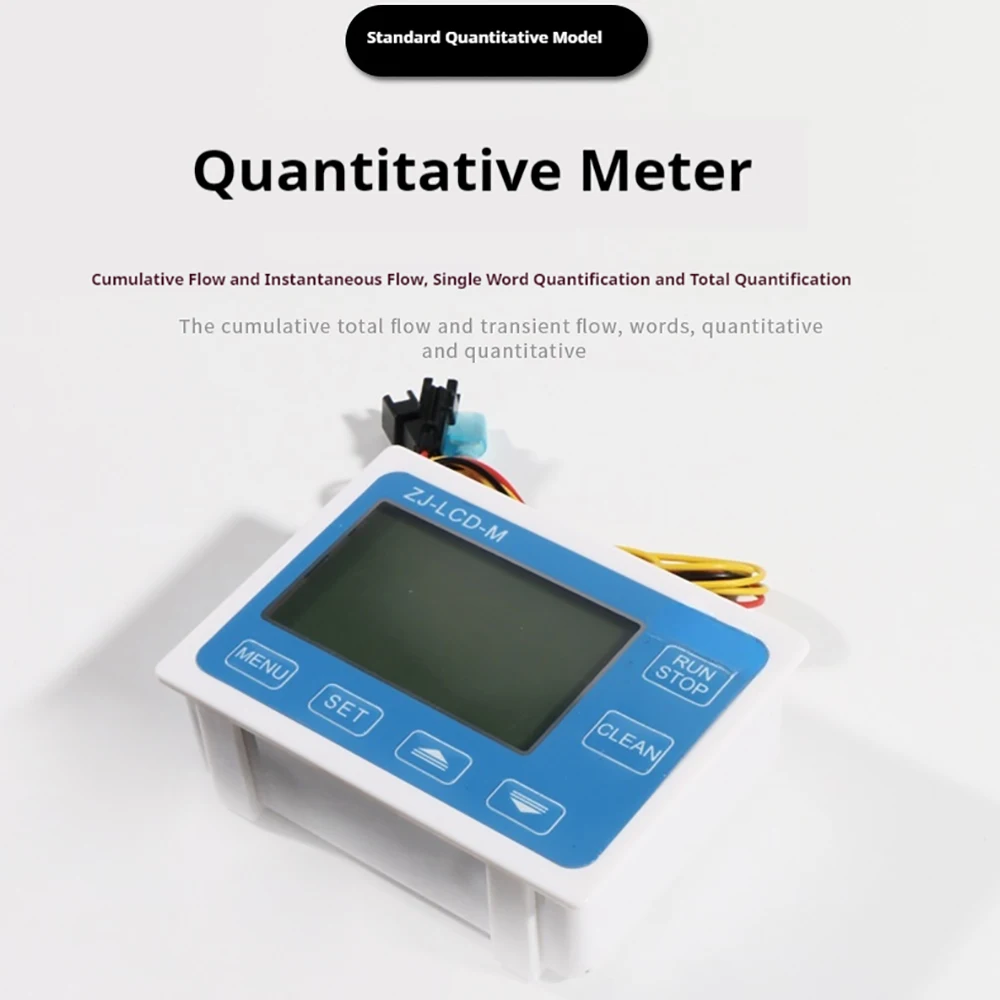 ZJ-LCD-M 1 Inch Flow Meter Controller with Solenoid Valve Digital LCD Water Flow Control for Beverage & Beer Filling