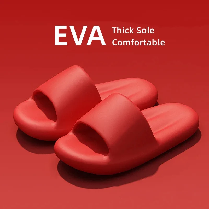 

Fashion Women Slippers Summer Flats Sandals Light Soft EVA Home Bathroom Slippers Massage Couples Indoor Slides Men Shower Shoes