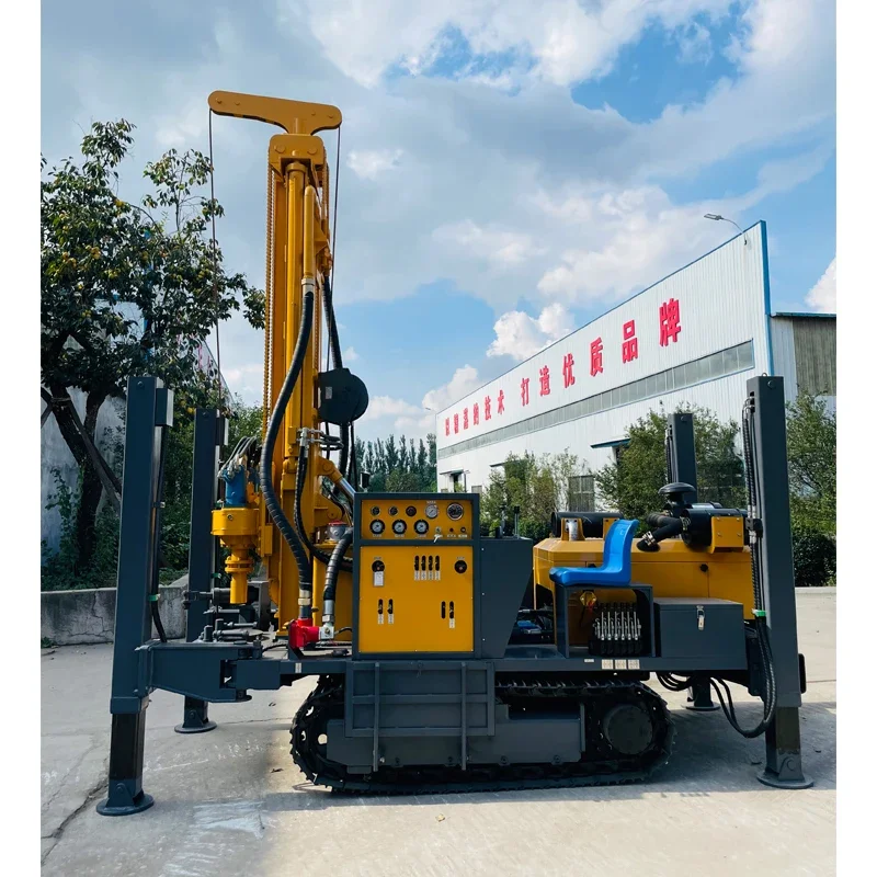 Mine Drilling Rig 100m, 150m, 200m, 300m, 350m, 600 Mounted Water Well Drilling Rig Machine For Sale