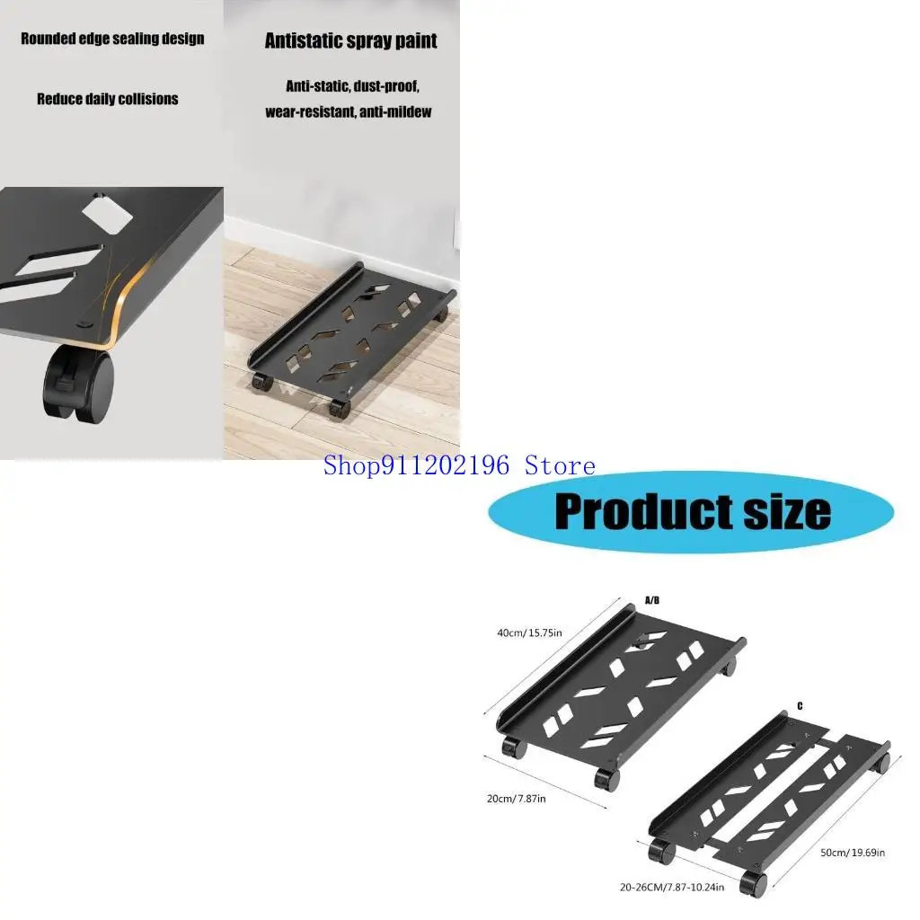 

P82A PC Tower Rolling Stand с 360 Vivels Catasters, простыми и улучшает защиту