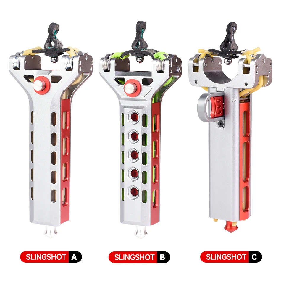 1PC NEW Outdoor Portable EDC Metal CNC Material Automatic Loading Rapid Fire Launch Toy Camping Hunting Tool