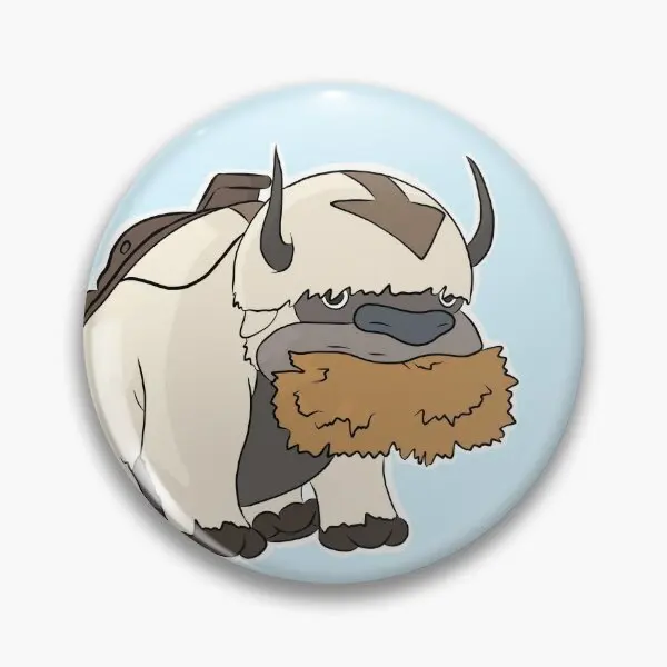 Appa Avatar The Last Airbender  Soft Button Pin Funny Gift Jewelry Lapel Pin Lover Fashion Metal Decor Cartoon Cute Badge Collar