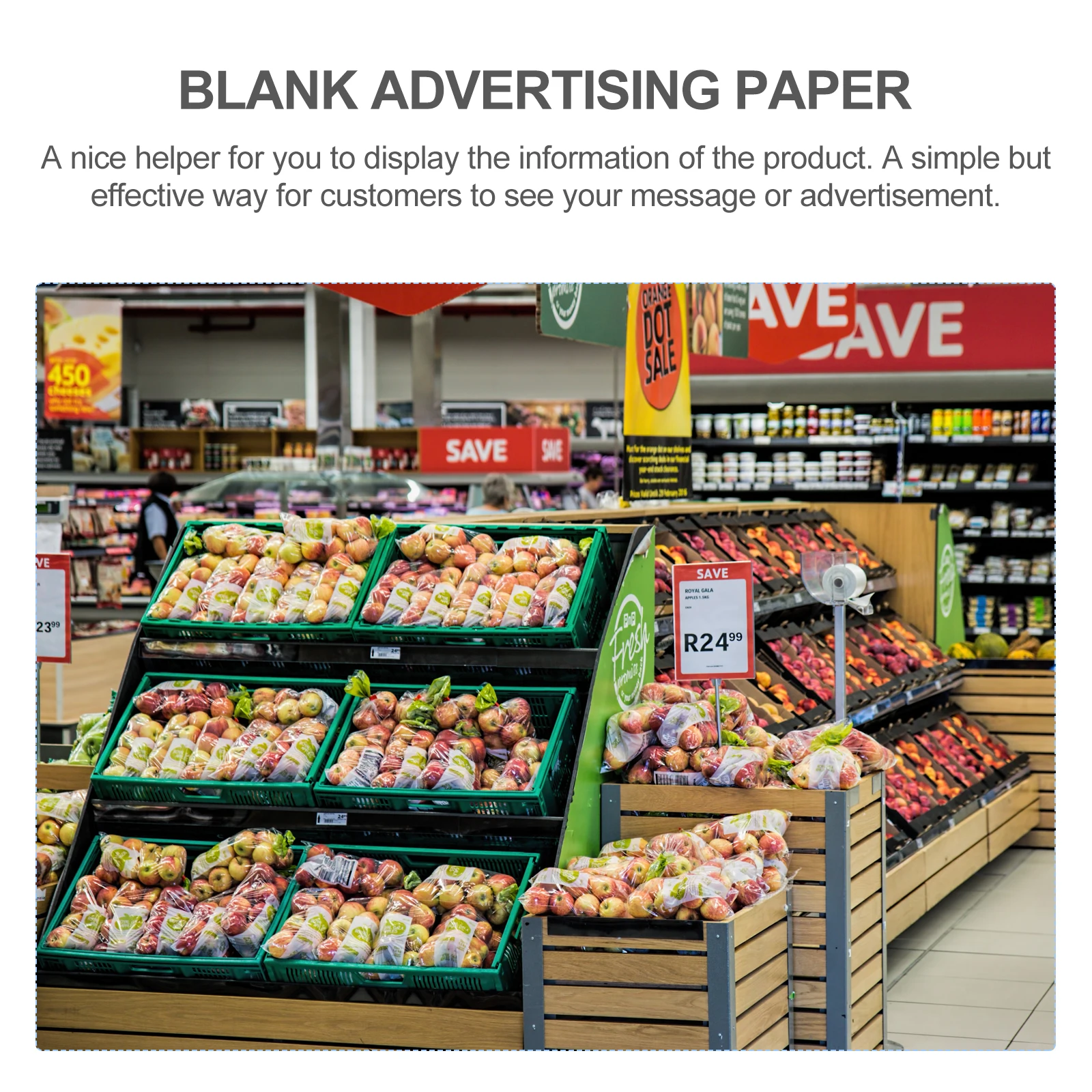 80 قطعة من ورق عرض الأسعار، علامات الأسعار العملية لملصقات المنتجات، ورق إعلان فارغ