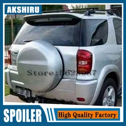 Toyota RAV4 RAV 4 için araba aksesuarları 2001 2002 2003 2004 ABS plastik boyasız astar kuyruk bagaj kanat arka Spoiler dekorasyon