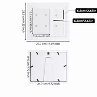 Imprint Clay Baby Hand and Footprints Kit DIY Keepsake Non-Toxic Paint Clay Handprint Keepsake Frame Wooden Frame 6