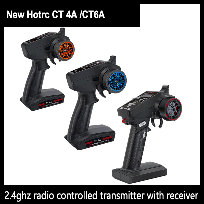 

New Hotrc Ct4a Ct6a 4.5v-9v 4ch 6ch 2.4ghz Fhss Radio Control System Transmitter With Receiver For Rc Car Boat Tank Truck Toy