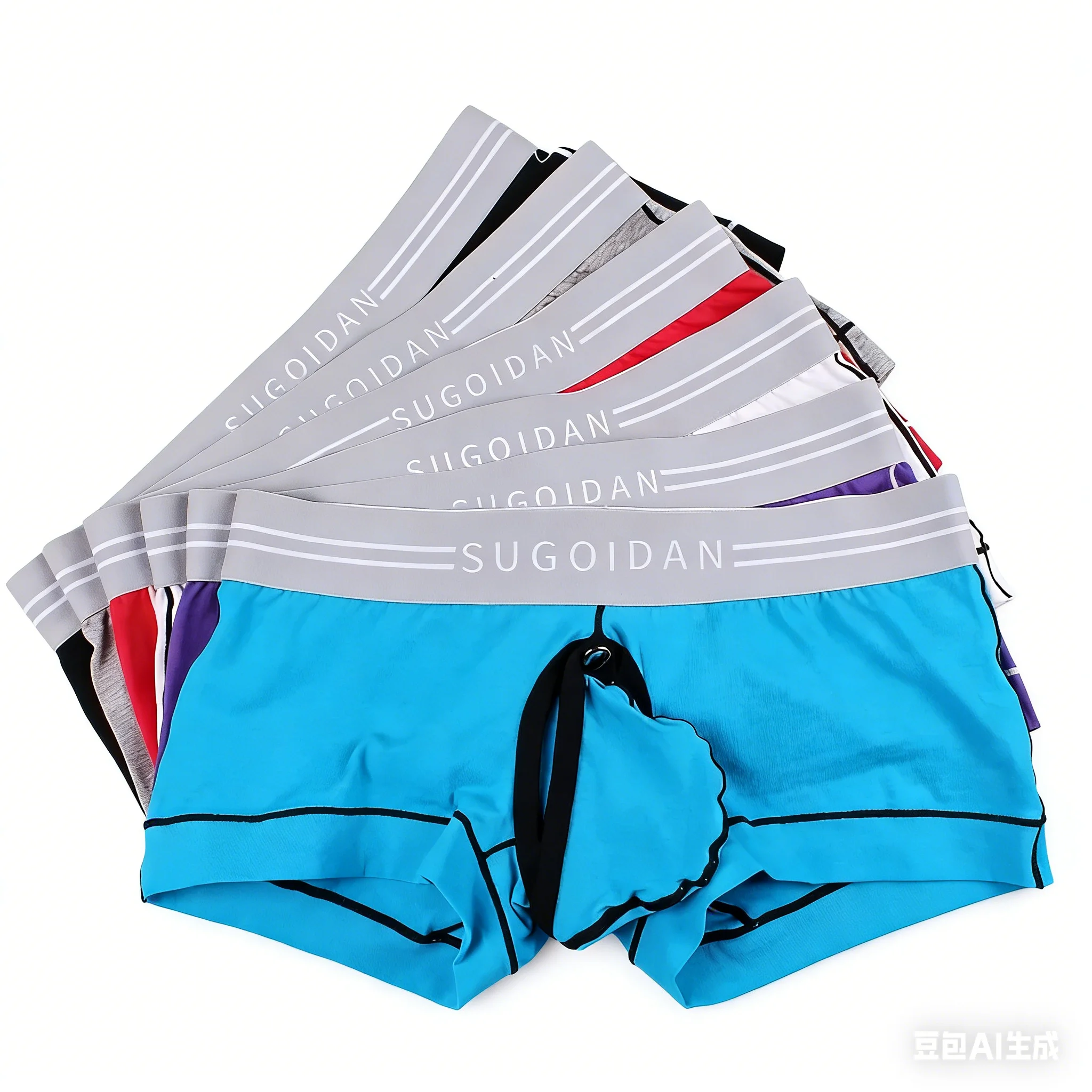 Men's Sexy Bulge Boxer Briefs Removable Pouch Design Boxy Underwear Youth Fashion Cotton Breathable Comfortable Daily Underpants