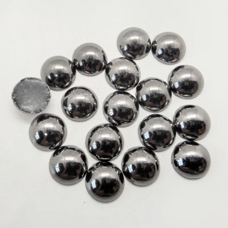 Hot-Fix Loose Rhinestones, Round Half Ball Clothing Accessories, Gold Garment Studs Craft, DIY Spikes