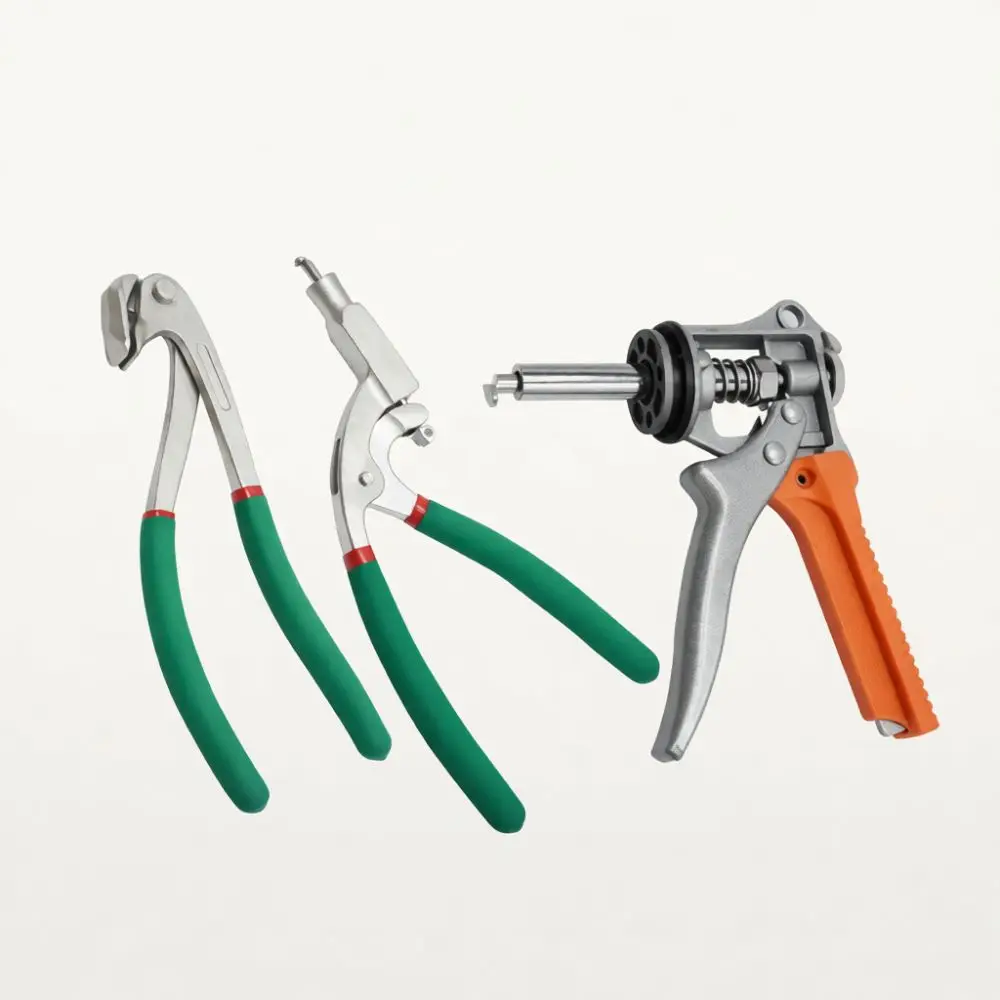 Car Body Sheet Metal Repair Tool Flat Hole Pliers Automotive Fender Edge Fix Clamp Paintless Dent Removal Hand Tool