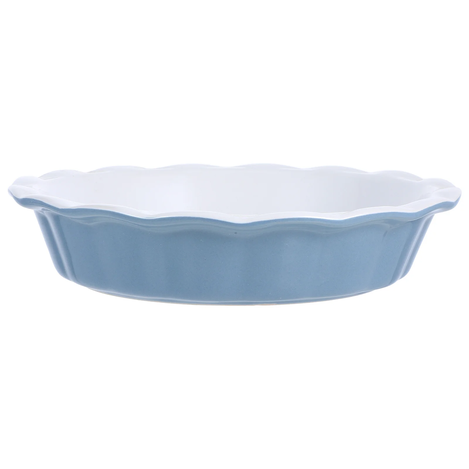 

Non-Stick Ceramic Pie Dish Deep Baking Pan Wave Edge for Pizza Baking Non-Stick Ceramic Pan